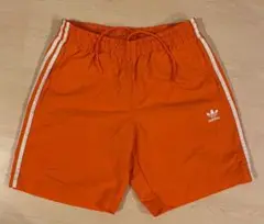adidas オレンジ 水陸両用ショートパンツ LL