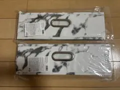 THREEPPY 大理石柄 折り畳み収納ボックス 2個セット