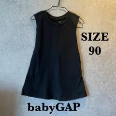 babyGAP ノースリーブ ワンピース ブラック 90 黒