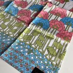 【新品未使用】ランバン　LANVAN　レトロ　ポピー柄　大判ハンカチ