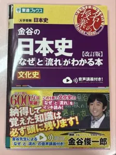 金谷の日本史「なぜ」と「流れ」がわかる本 文化史のサムネイル