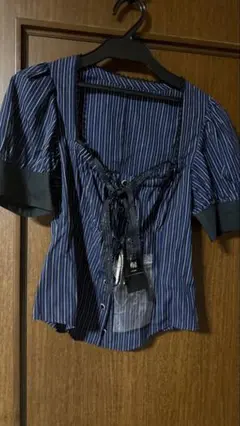 新品タグ付き 貴重 B.P.N ストライプブラウス