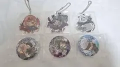 呪術廻戦 ぴた!でふぉめ アクリルキーホルダー 缶バッジ セット
