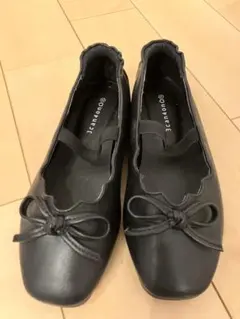 新品未使用　3can4on ブラック バレエシューズ 20.0cm