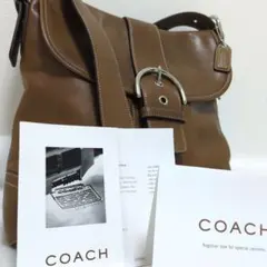 COACH コーチ ショルダーバッグ ソーホー レザー ブラウン y2k