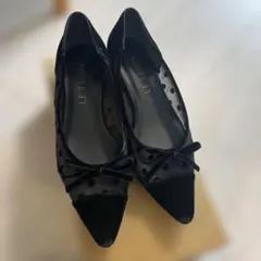 LE TALON ドット柄 メッシュ パンプス リボンのサムネイル