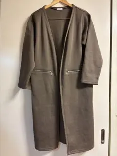 aquaiist ブラウン ロングコート