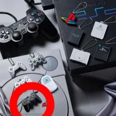 プレイステーション　PlayStation　ミニチュアチャーム付きビスケット