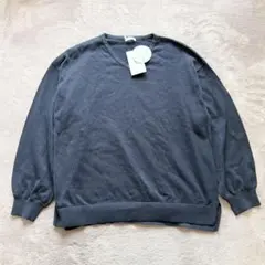 【新品未使用】ハニーズ Honeys Vネック セーター 薄手 ネイビー L