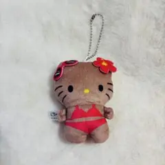ハローキティ　ぬいぐるみボールチェーン　日焼けギャル　サンリオ