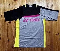 YONEX 長袖Tシャツ グレー/ブラック/蛍光