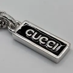 GUCCI プレート ネックレス シルバー　内周58㎝