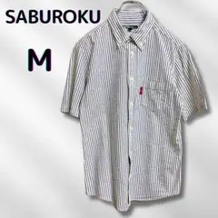 SABUROKU ストライプ ワイシャツ M