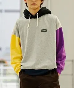 CHUMS 裏起毛パーカー マルチカラー【Lサイズ】