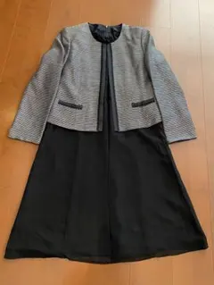 フォーマル2点セット ノーカラージャケット ワンピース
