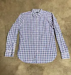 BEAUTY&YOUTH チェック柄 長袖シャツ L ピンク系