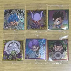 ドラゴンボール　超戦士シール ウエハース超　融合と合体の超越者　6枚セット