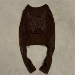 00’s デザインロンT y2k パンク グランジ 十字架