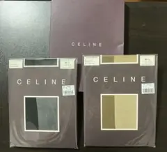 CELINE ストッキング 2足セット ノワール ルサール