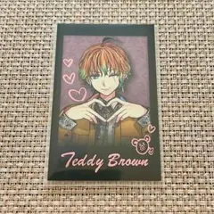 【あくねこ】バレンタインチェキ風カード テディ(箔押しレア)