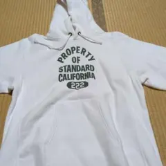 スタンダードカリフォルニア　チャンピオン別注　リバースウィーブ　パーカー白