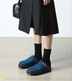 Dr. Martens Zebzag Mule ダークブラウン 24.5ミュール - メルカリ