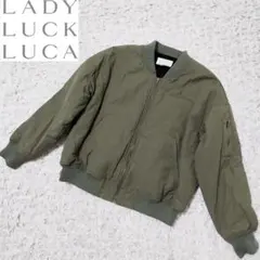 LUCALADYLUCKLUCA MA-1 ブルゾン カーキ ボア ジャケット