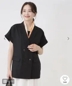 【ラブティックボンボン】メッシュハーフスリーブジャケット　新品未着用　タグ付き ラブティックボンボン】メッシュハーフスリーブジャケット 新品未着用