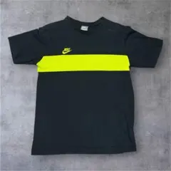 ナイキスポーツウェア DRI-FIT Tシャツ 黒 蛍光イエロー 切替 XL
