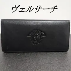 【未使用級】VERSACE ヴェルサーチ レザー メデューサ 長財布 VERSACE ヴェルサーチ 財布 本革 メデューサ メンズ ブランド 長財布