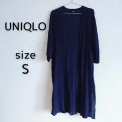 【UNIQLO/ユニクロ】ロングカーディガン ネイビー S トップス