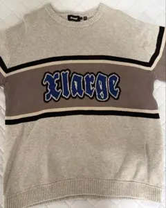 XLARGE ロゴ刺繍 クルーネック ニットのサムネイル