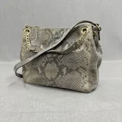 美品 MICHAEL KORS 2way ショルダー ハンドバッグ パイソン