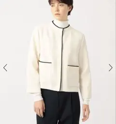 トゥモローランド Ballsey ニットコンビダブルクロスジャケットカーディガン