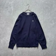 ラコステ［M］ワンポイントワニ刺繍◎コットン100%◎リブ切替スウェットのサムネイル