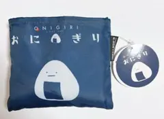 おにぎり柄　2wayショッピングバッグ