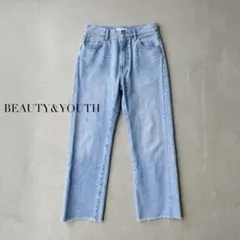 BEAUTY&YOUTH アローズ ストレート デニムパンツ ウォッシャブルのサムネイル