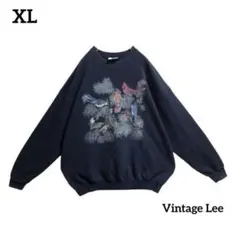 90sVintage LeeリーヴィンテージスウェットUSA製鳥プリント古着