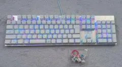 【日本語配列】e元素 メカニカル式ゲーミングキーボード 青軸 フルサイズ