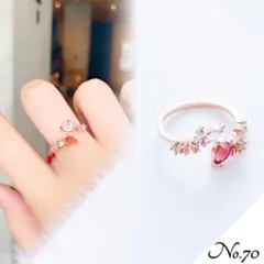 【新品】フリーサイズ ダブルリング 指輪 レディース 三日月デザイン シルバー