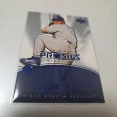 Hideo Nomo 2004 Blue Foil Sign WBC Dodgers