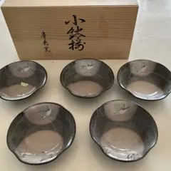 利宗窯 古川拓郎（古川利男） 氷裂入米色たち吉 浮き花 お茶吞茶碗