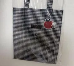 familiar ファミリア　ギンガムチェック　トートバッグ　大