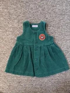 MIKI HOUSE レトロ グリーン ジャンバースカート