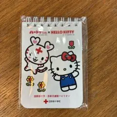 【新品未使用】万博 ハートラちゃん×HELLO KITTY A7リングノート