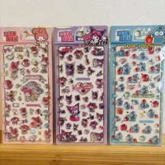 海外正規品 サンリオ ハンギョドン マイメロ ボンボンドロップシール風 3枚