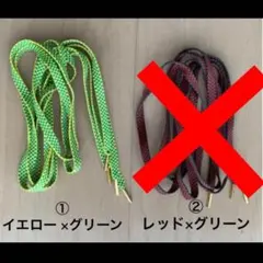 ラスト1組　靴紐　シューレース　チェック　ゴールドチップ　レア