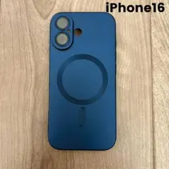iPhone16　ソフトカバー　MagSafe対応　カメラ保護　ネイビー　軽量