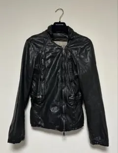 GIORGIO BRATO/レザージャケット/size40/黒/羊革