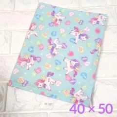 ランチョンマット ハンドメイド 40×50 女の子 ユニコーン柄　No.390